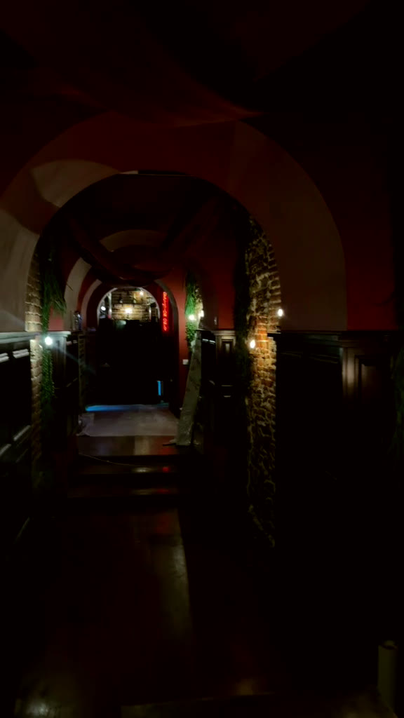 Coridorul cu arcade, spre sala mare